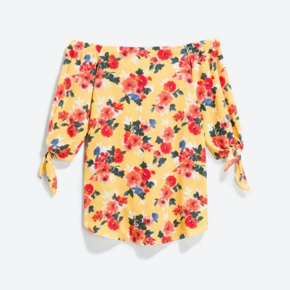 Status Grassley Off-The-Shoulder Floral Blouse XL NWT